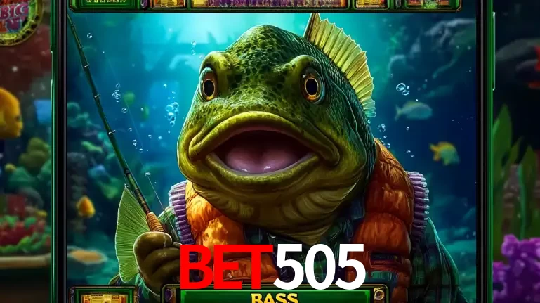 Personagem de peixe pescador do popular jogo de slot com tema de pescaria, uma das emocionantes opções de caça-níqueis para jogar e ganhar no cassino bet505.